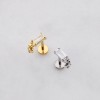 BAGUETTE CZ DANGLE STARBURST CZ THREADLESS (PUSH IN) 316L SURGICAL STEEL LABRET SET